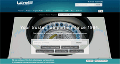Desktop Screenshot of labnetinternational.com